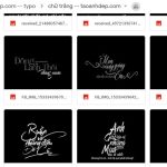 Tổng hợp typo chữ trắng nền đen đẹp 2020