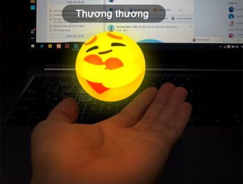 Tạo hình nền điện thoại icon thương thương phát sáng