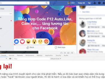 Tổng Hợp Code F12 Auto Like, Cảm xúc,… tăng tương tác cho FB