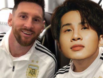 Ghép mặt chụp hình selfie cùng Lionel Messi